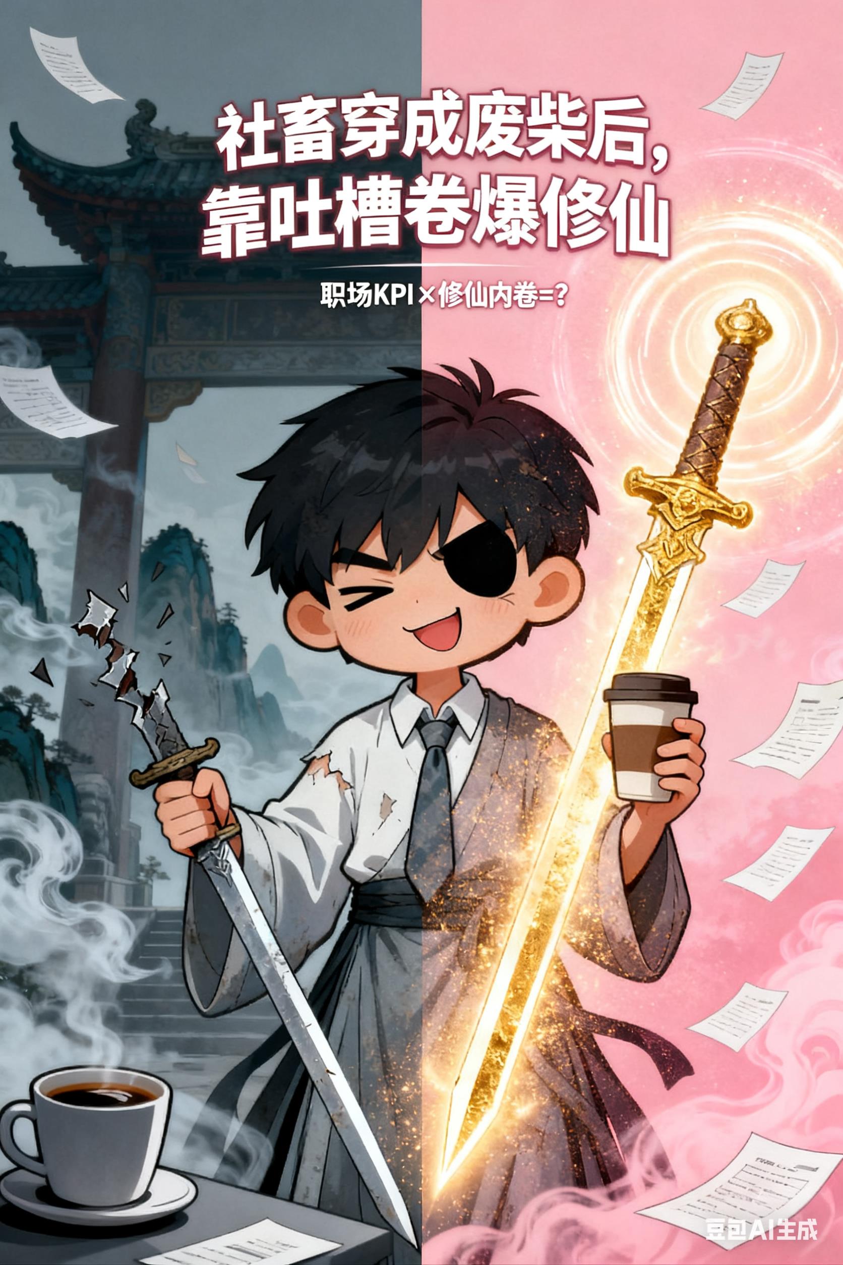 社畜穿成废柴后，靠吐槽卷爆修仙